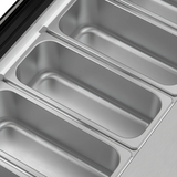 Stainless-Steel Ice Cream Countertop Display Case - 39 In. (Flat Top Model)