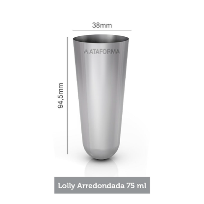 Ataforma Mold Lolly Arredondada 75ml 2.5 oz 18 cavities (7-14 molds pricing)