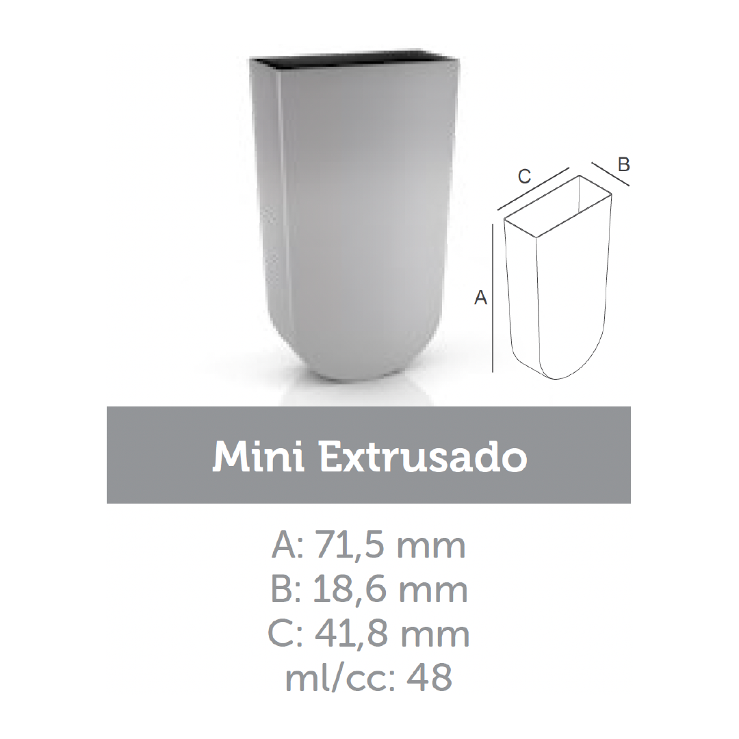 Ataforma Mold Mini Extrusado 48ml 1.6 oz 22 cavities (1-6 molds pricing)