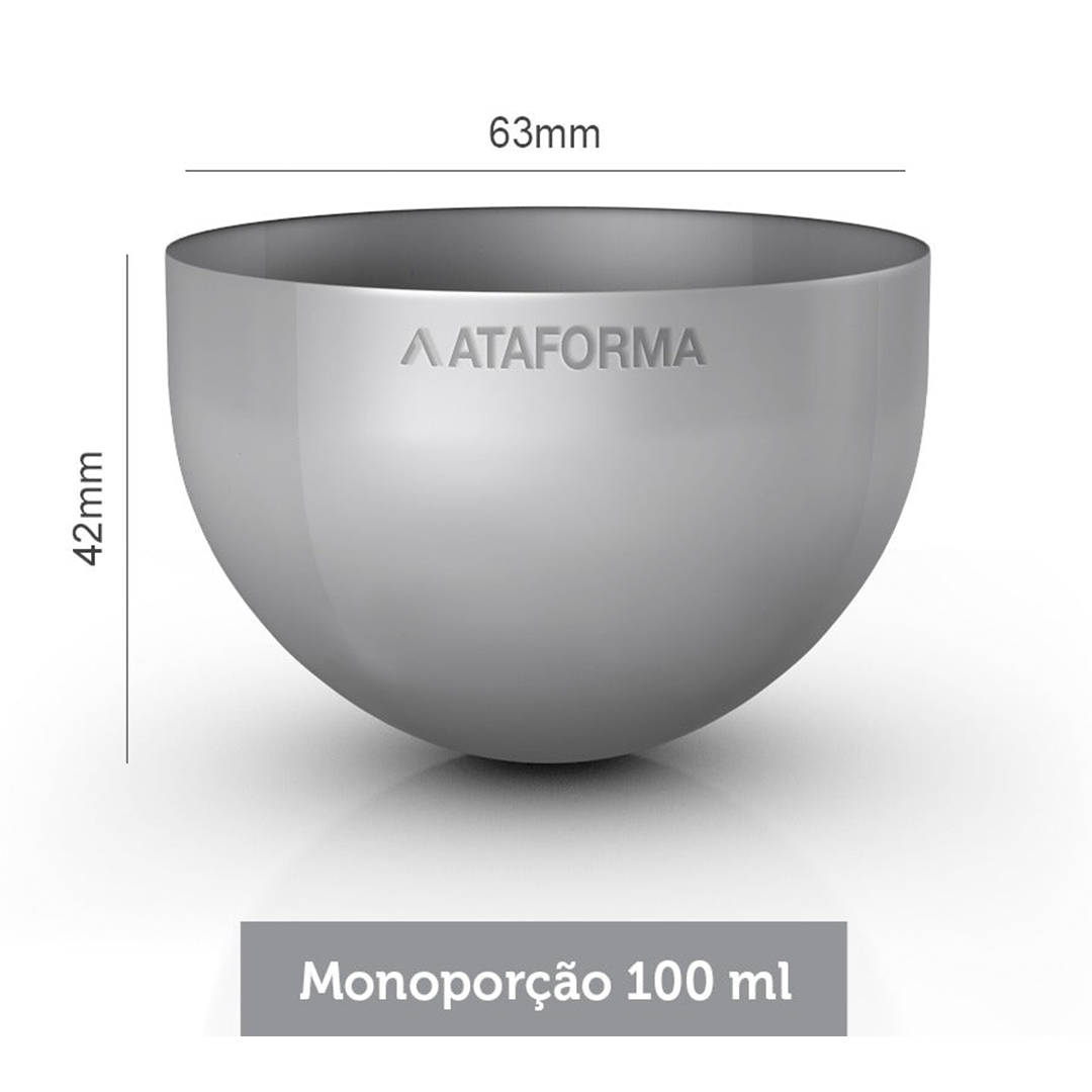 Ataforma Mold Meia Bola/Monoporção 100ml 3.4 oz 12 cavities