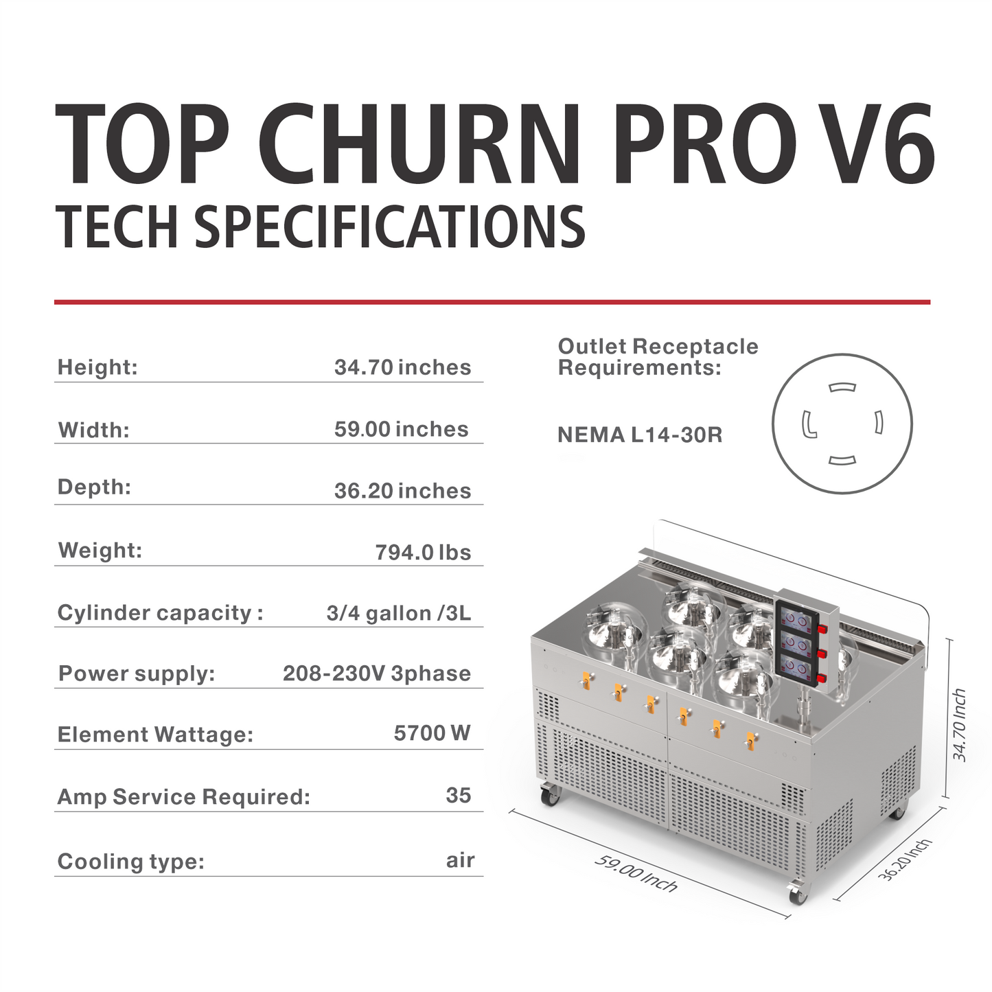 Top Churn V6 Six Pots