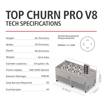 Top Churn V8 Eight Pots