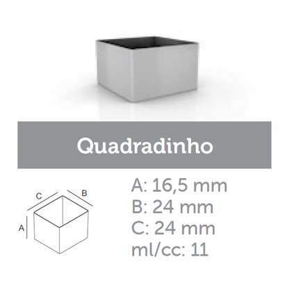 Ataforma Mold Quadradinho 11ml 0.4 oz 36 cavities (1-6 molds pricing)