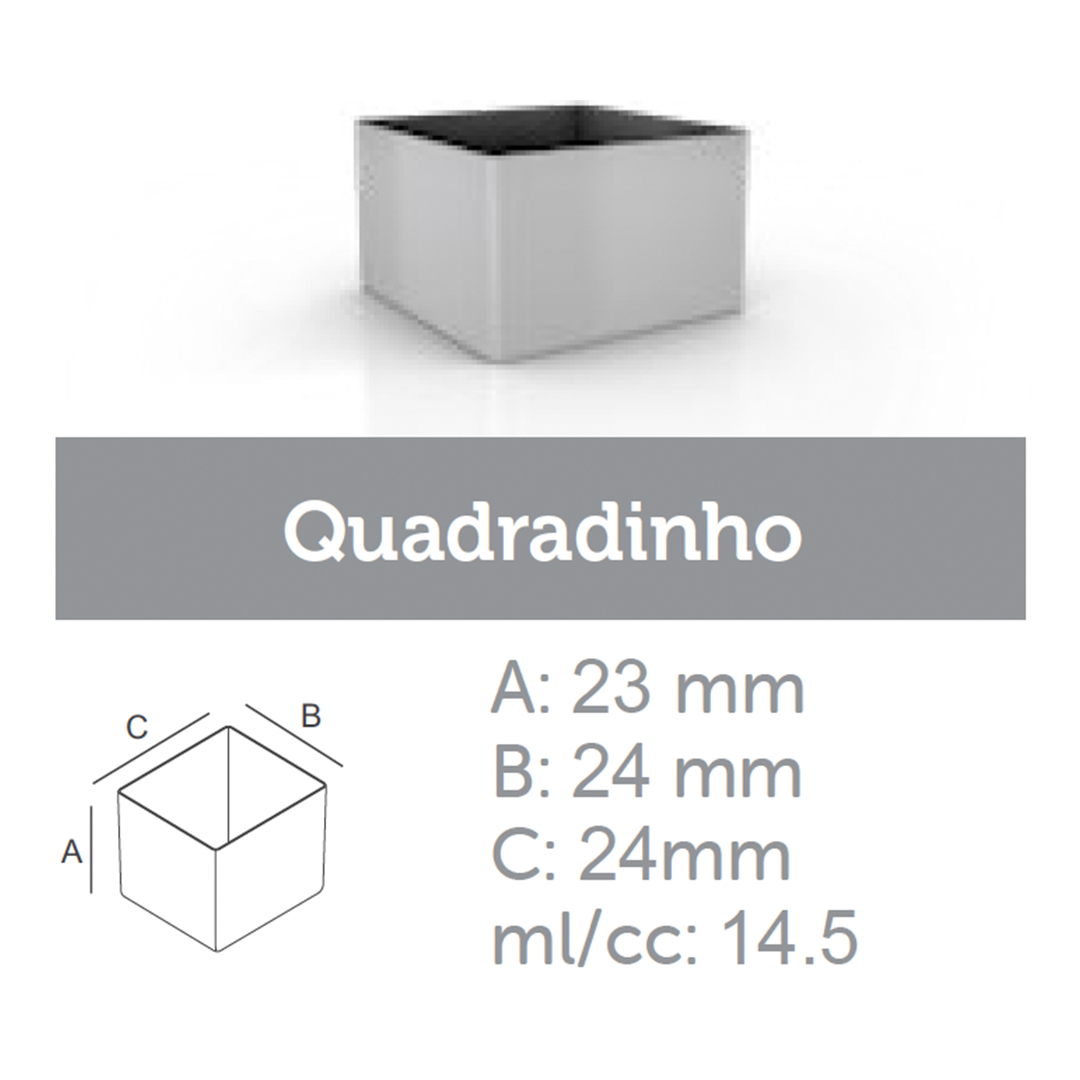 Ataforma Mold Quadradinho 14.5ml 0.5 oz 36 cavities (1-6 molds pricing)