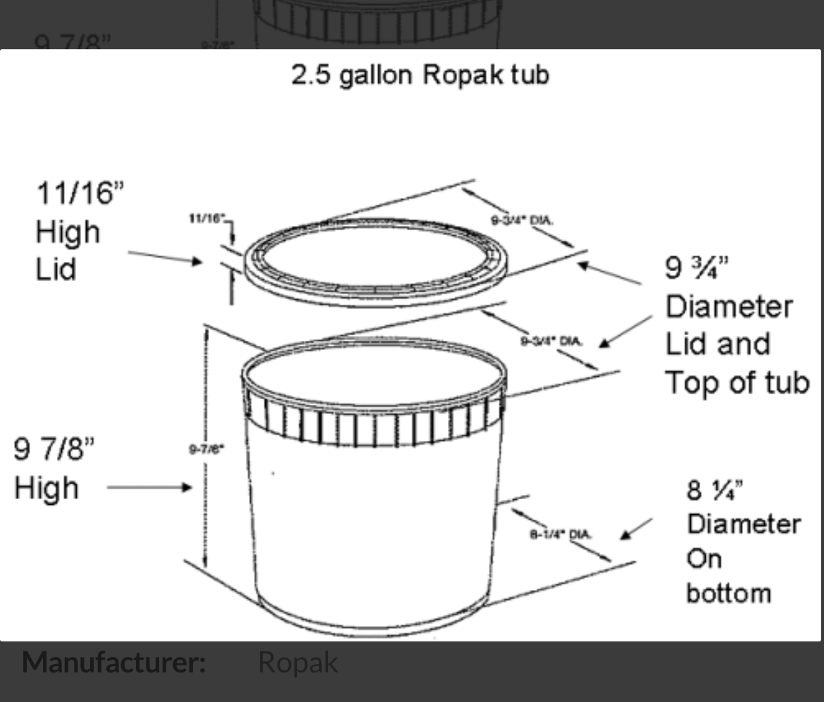 Ropak Kit for 12 Dip Global 67 Dipping Cabinet