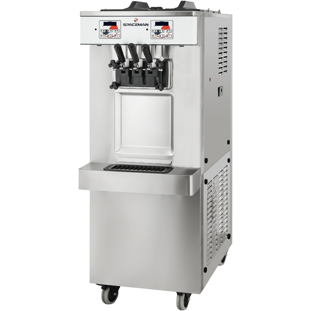 6250-C Gravity Feed Two Flavor Floor Model Soft Serve Machine