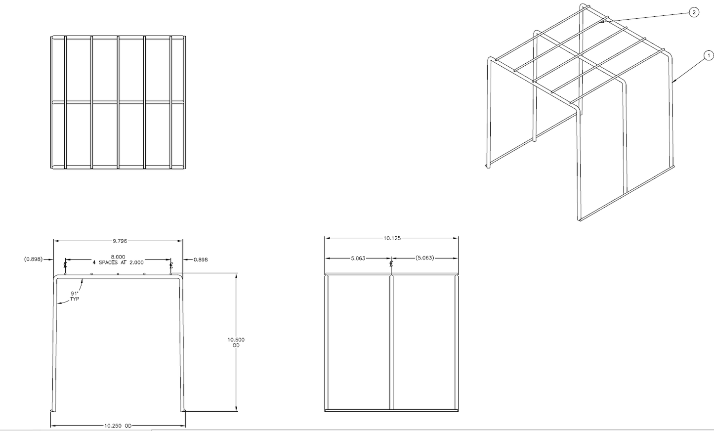 Bottom Support Shelf (False Bottom) (4) All 47s