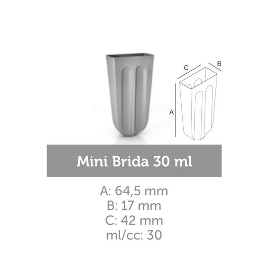 Ataforma Mold Mini Brida 30ml 1.0 oz 22 cavities