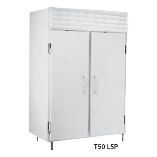 Global T50LSP Top-Mount Solid Door Vertical Merchandiser