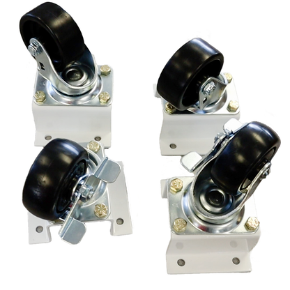 Caster set kit - set of (6) with (2) locking for 3 door top-mount models